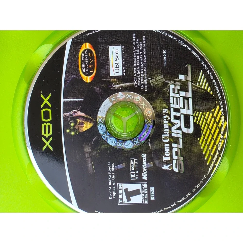 Tom Clancy Xbox Game Lot Ghost Recon 1 & 2 Rainbow Six 3 Splinter Cell‎ Bundle